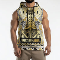 Aotearoa Iwi Ngati Whatua Sleeveless Hoodie Maori Wharenui House Tribal Pattern LT9 - Polynesian Pride