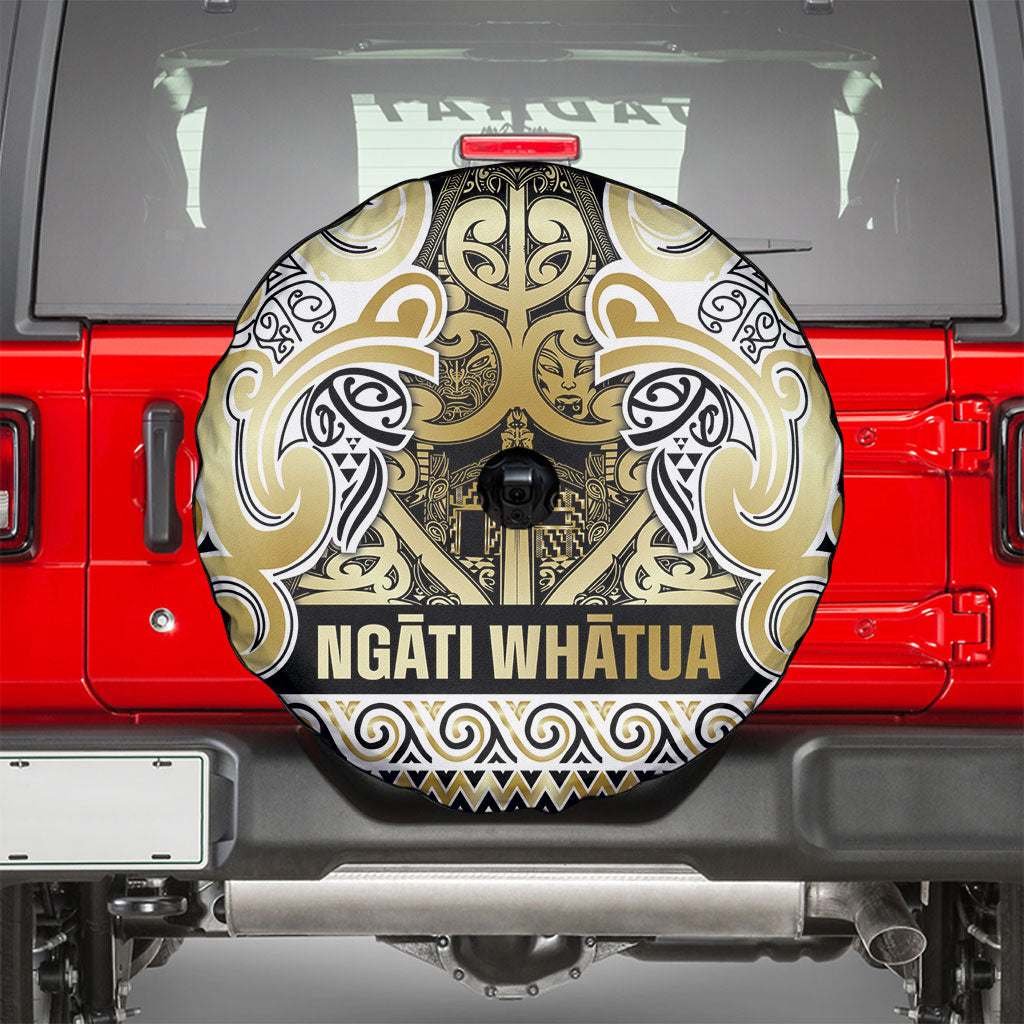 Aotearoa Iwi Ngati Whatua Spare Tire Cover Maori Wharenui House Tribal Pattern LT9 - Polynesian Pride