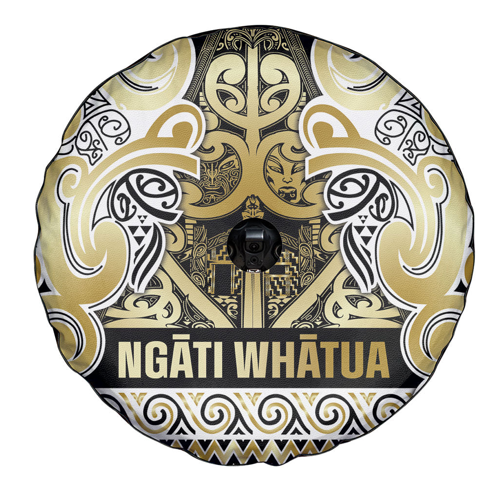 Aotearoa Iwi Ngati Whatua Spare Tire Cover Maori Wharenui House Tribal Pattern LT9 - Polynesian Pride