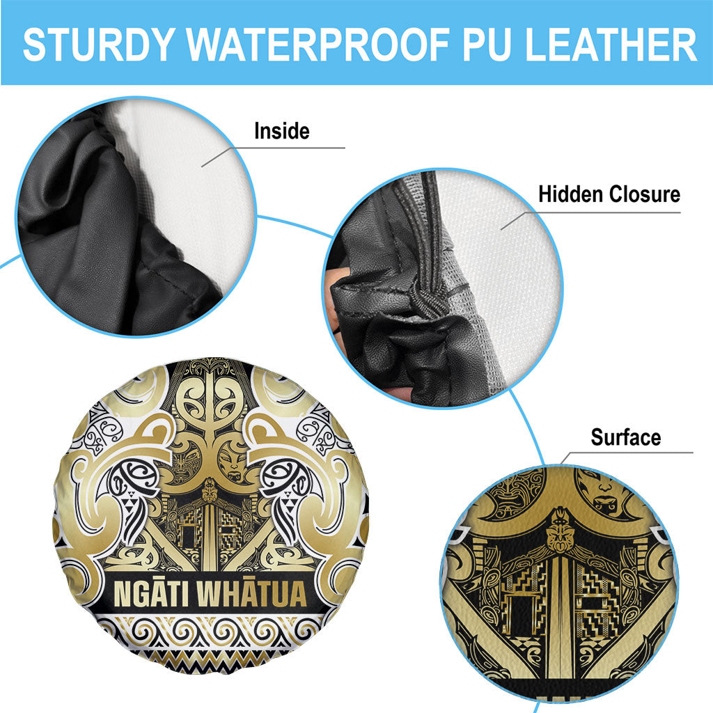 Aotearoa Iwi Ngati Whatua Spare Tire Cover Maori Wharenui House Tribal Pattern LT9 - Polynesian Pride