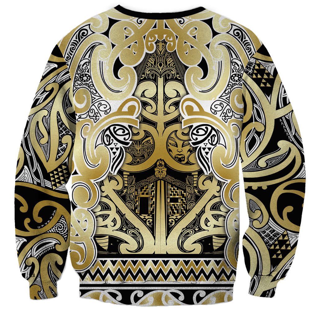 Aotearoa Iwi Ngati Whatua Sweatshirt Maori Wharenui House Tribal Pattern LT9 - Polynesian Pride