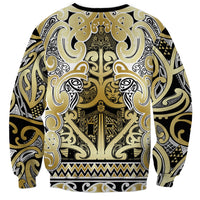 Aotearoa Iwi Ngati Whatua Sweatshirt Maori Wharenui House Tribal Pattern LT9 - Polynesian Pride