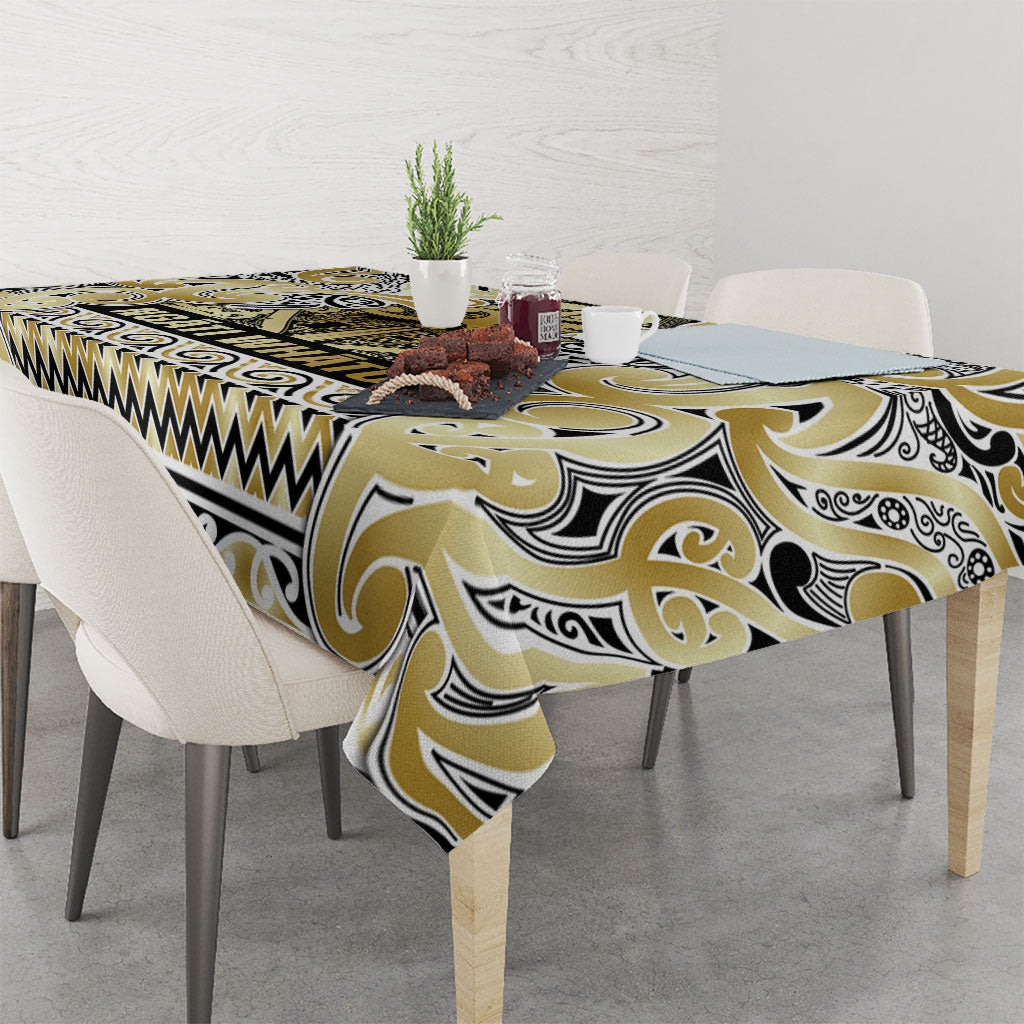 Aotearoa Iwi Ngati Whatua Tablecloth Maori Wharenui House Tribal Pattern LT9 - Polynesian Pride