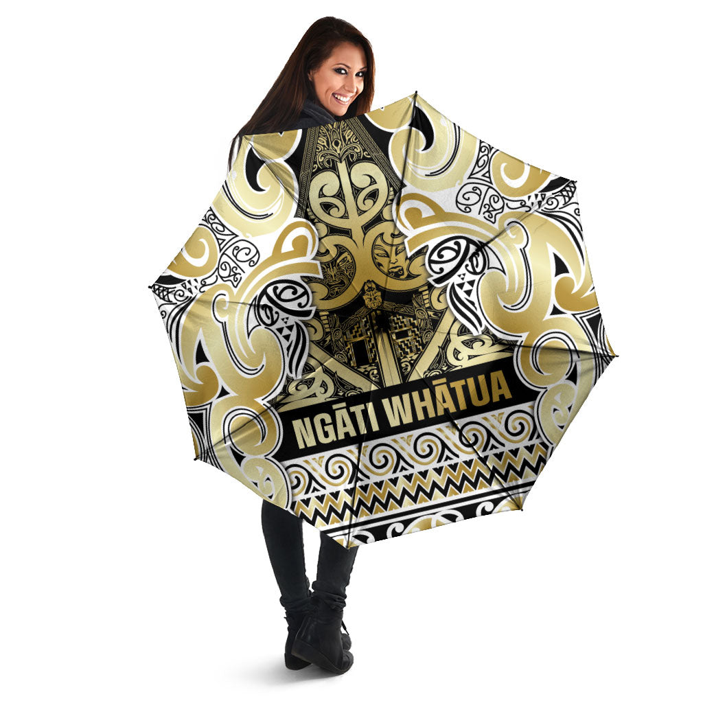 Aotearoa Iwi Ngati Whatua Umbrella Maori Wharenui House Tribal Pattern LT9 - Polynesian Pride