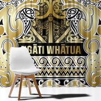 Aotearoa Iwi Ngati Whatua Window Curtain Maori Wharenui House Tribal Pattern LT9 - Polynesian Pride