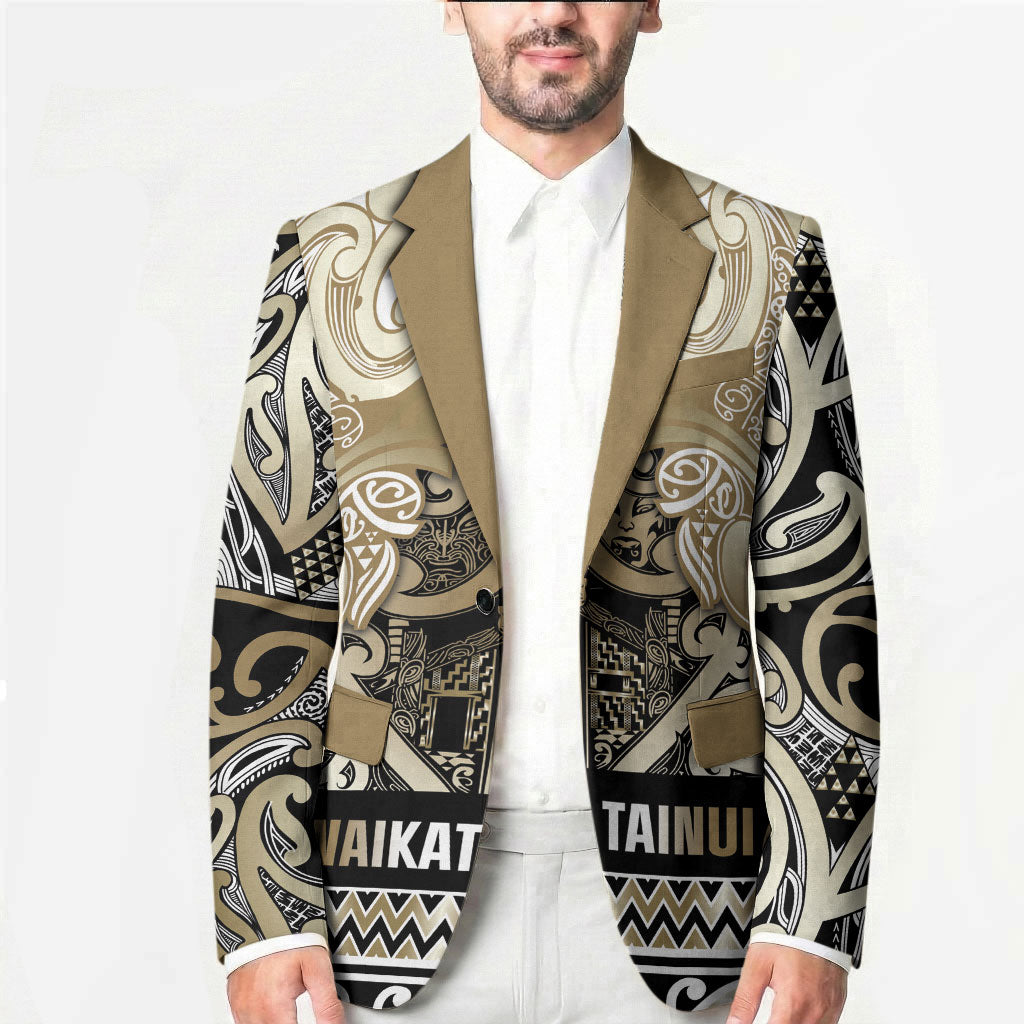 Aotearoa Iwi Waikato Tainui Blazer Maori Wharenui House Tribal Pattern LT9 - Polynesian Pride