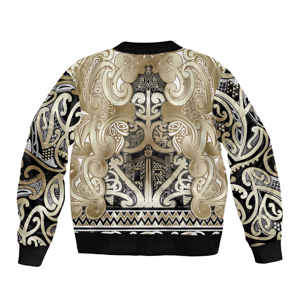 Aotearoa Iwi Waikato Tainui Bomber Jacket Maori Wharenui House Tribal Pattern LT9 - Polynesian Pride