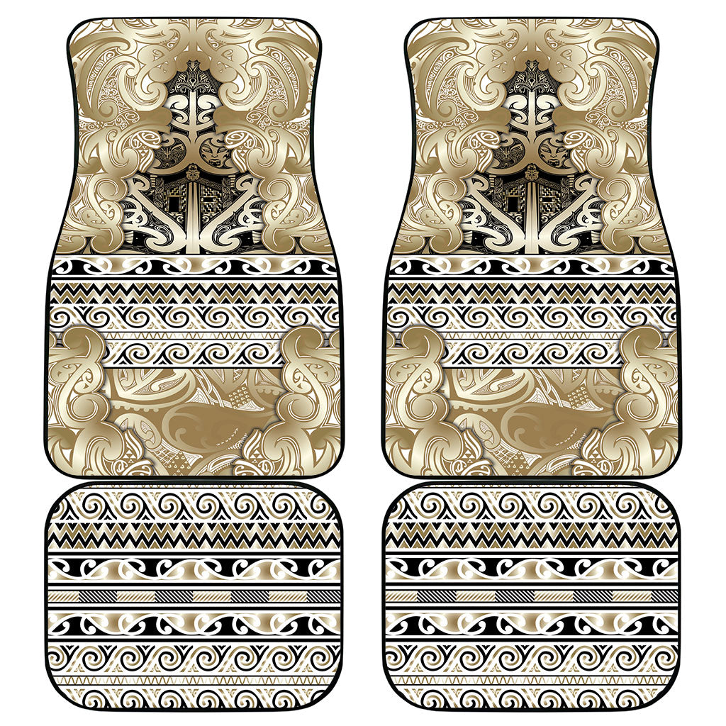 Aotearoa Iwi Waikato Tainui Car Mats Maori Wharenui House Tribal Pattern LT9 - Polynesian Pride