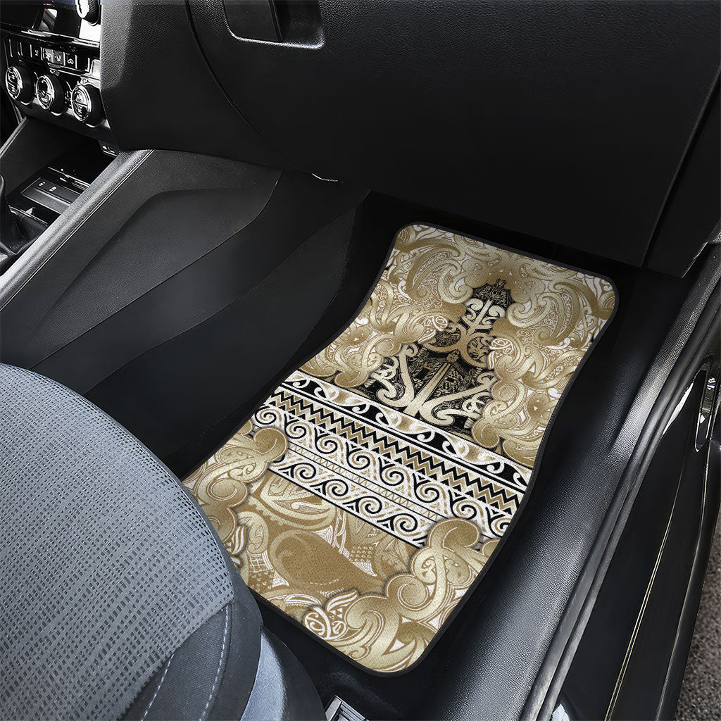 Aotearoa Iwi Waikato Tainui Car Mats Maori Wharenui House Tribal Pattern LT9 - Polynesian Pride