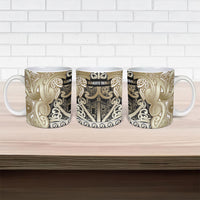 Aotearoa Iwi Waikato Tainui Ceramic Mug Maori Wharenui House Tribal Pattern LT9 - Polynesian Pride