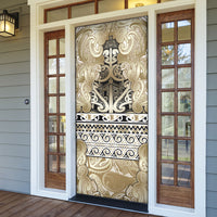 Aotearoa Iwi Waikato Tainui Door Cover Maori Wharenui House Tribal Pattern LT9 - Polynesian Pride