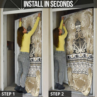 Aotearoa Iwi Waikato Tainui Door Cover Maori Wharenui House Tribal Pattern LT9 - Polynesian Pride