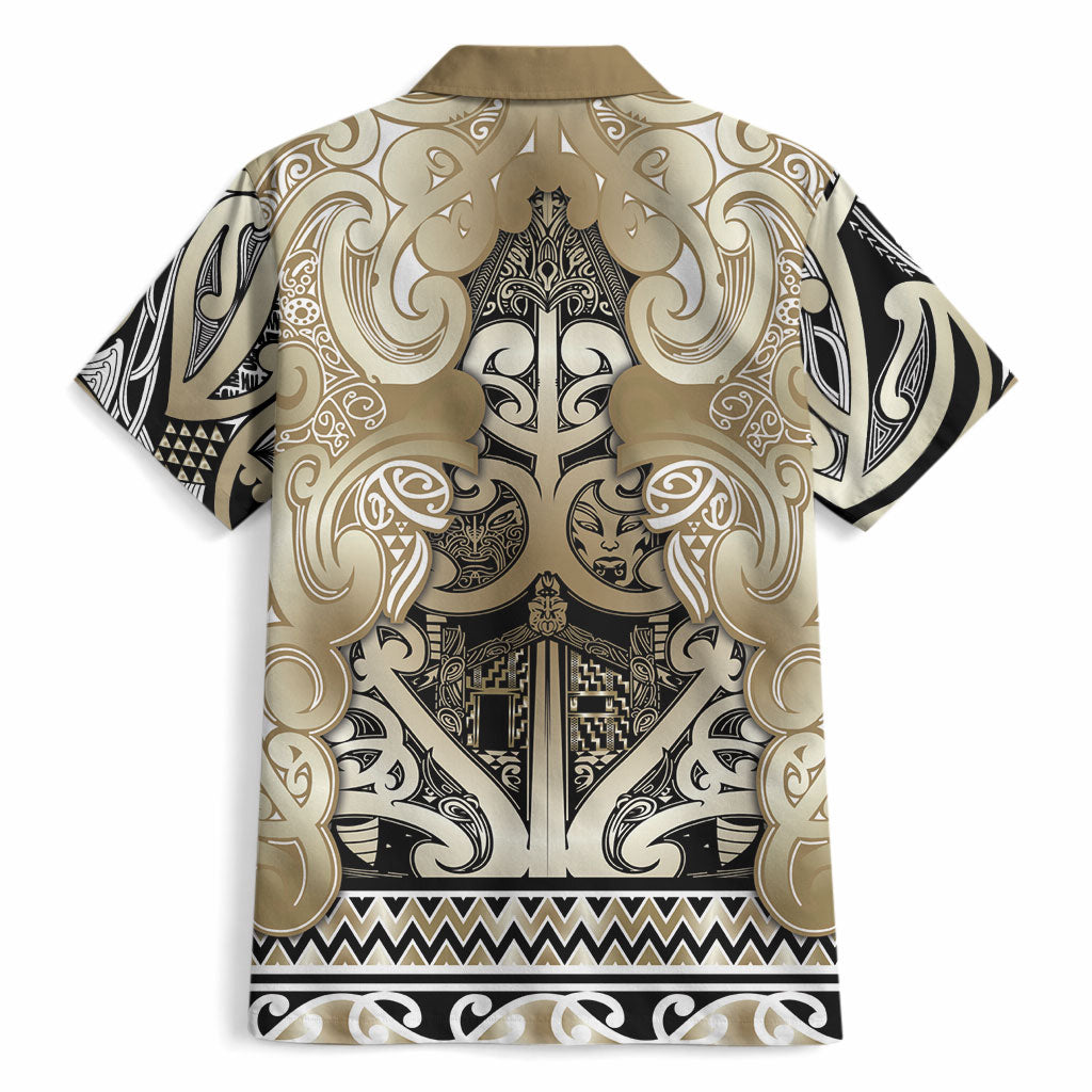 Aotearoa Iwi Waikato Tainui Hawaiian Shirt Maori Wharenui House Tribal Pattern LT9 - Polynesian Pride