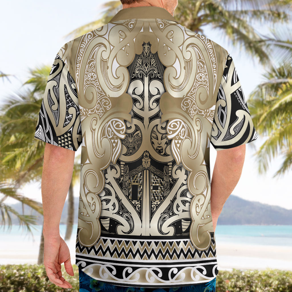 Aotearoa Iwi Waikato Tainui Hawaiian Shirt Maori Wharenui House Tribal Pattern LT9 - Polynesian Pride