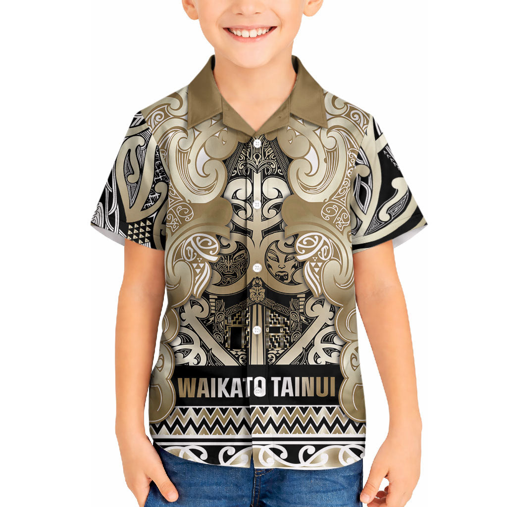 Aotearoa Iwi Waikato Tainui Hawaiian Shirt Maori Wharenui House Tribal Pattern LT9 - Polynesian Pride