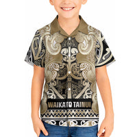 Aotearoa Iwi Waikato Tainui Hawaiian Shirt Maori Wharenui House Tribal Pattern LT9 - Polynesian Pride