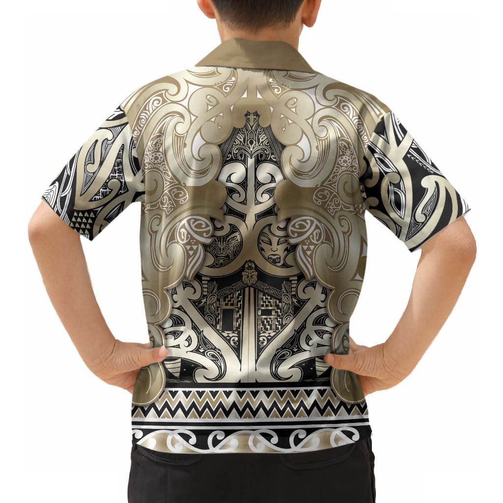 Aotearoa Iwi Waikato Tainui Hawaiian Shirt Maori Wharenui House Tribal Pattern LT9 - Polynesian Pride