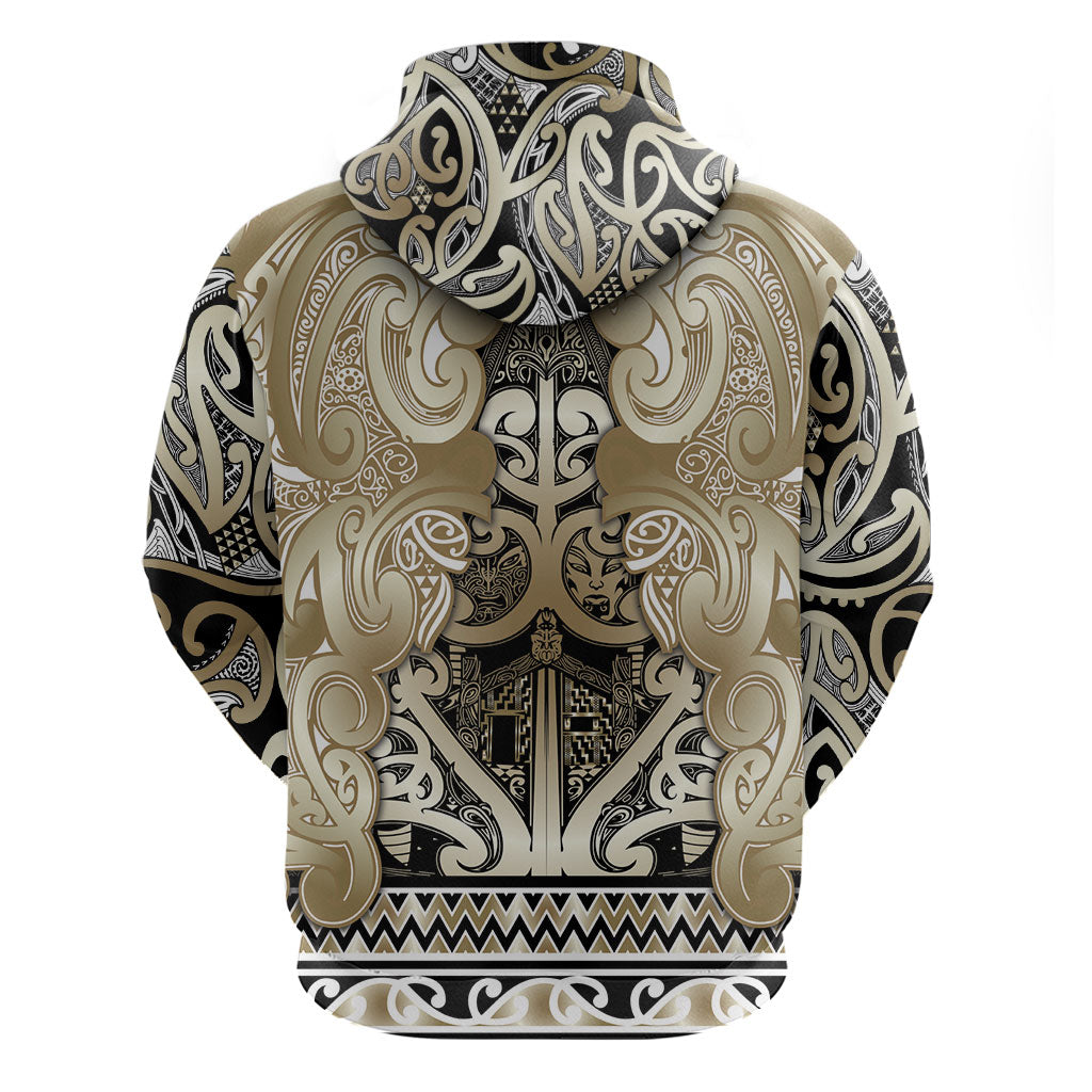 Aotearoa Iwi Waikato Tainui Hoodie Maori Wharenui House Tribal Pattern LT9 - Polynesian Pride