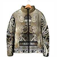 Aotearoa Iwi Waikato Tainui Padded Jacket Maori Wharenui House Tribal Pattern LT9 - Polynesian Pride