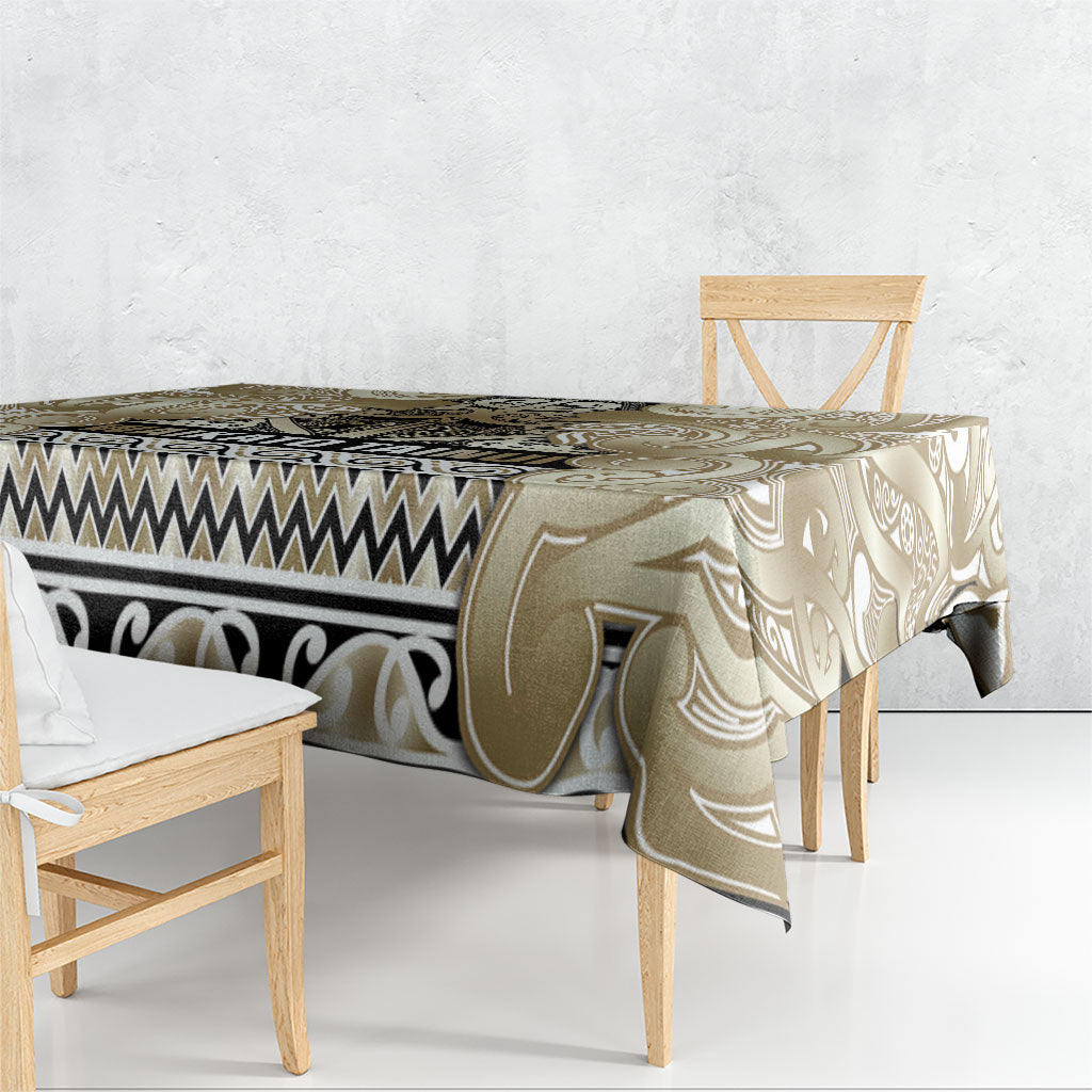 Aotearoa Iwi Waikato Tainui Tablecloth Maori Wharenui House Tribal Pattern LT9 - Polynesian Pride