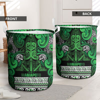 Aotearoa Iwi Ngati Maniapoto Laundry Basket Maori Wharenui House Tribal Pattern LT9 - Polynesian Pride