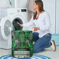 Aotearoa Iwi Ngati Maniapoto Laundry Basket Maori Wharenui House Tribal Pattern LT9 - Polynesian Pride