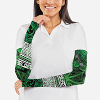 Aotearoa Iwi Ngati Maniapoto Arm Sleeves Maori Wharenui House Tribal Pattern LT9 - Polynesian Pride