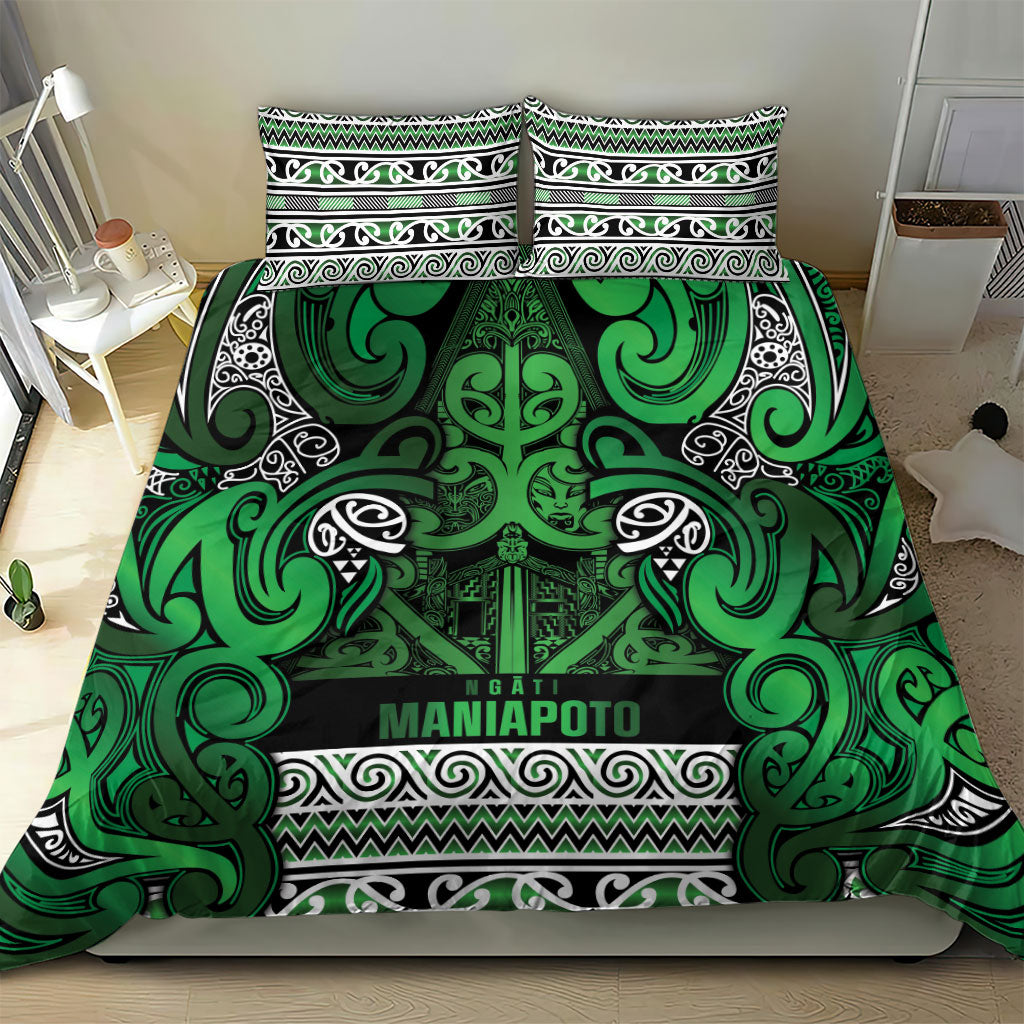 Aotearoa Iwi Ngati Maniapoto Bedding Set Maori Wharenui House Tribal Pattern LT9 - Polynesian Pride