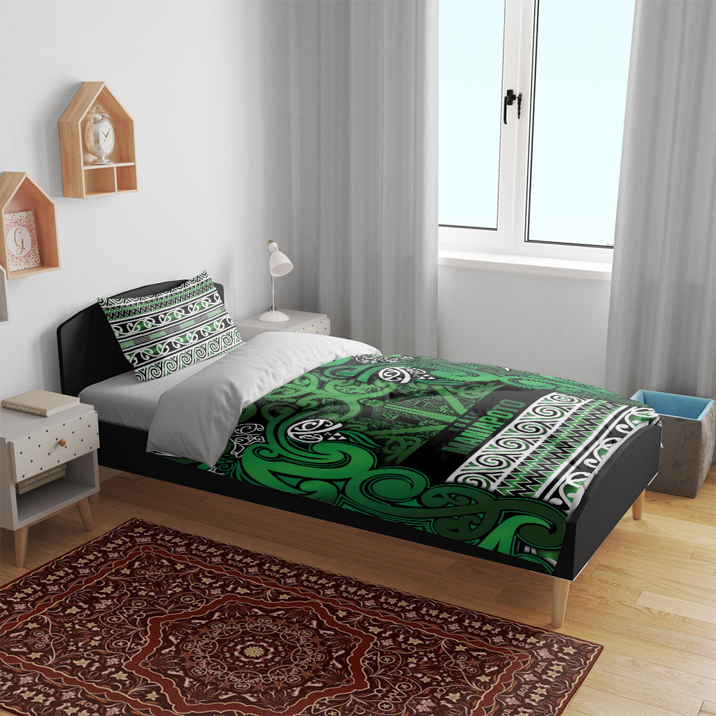 Aotearoa Iwi Ngati Maniapoto Bedding Set Maori Wharenui House Tribal Pattern LT9 - Polynesian Pride
