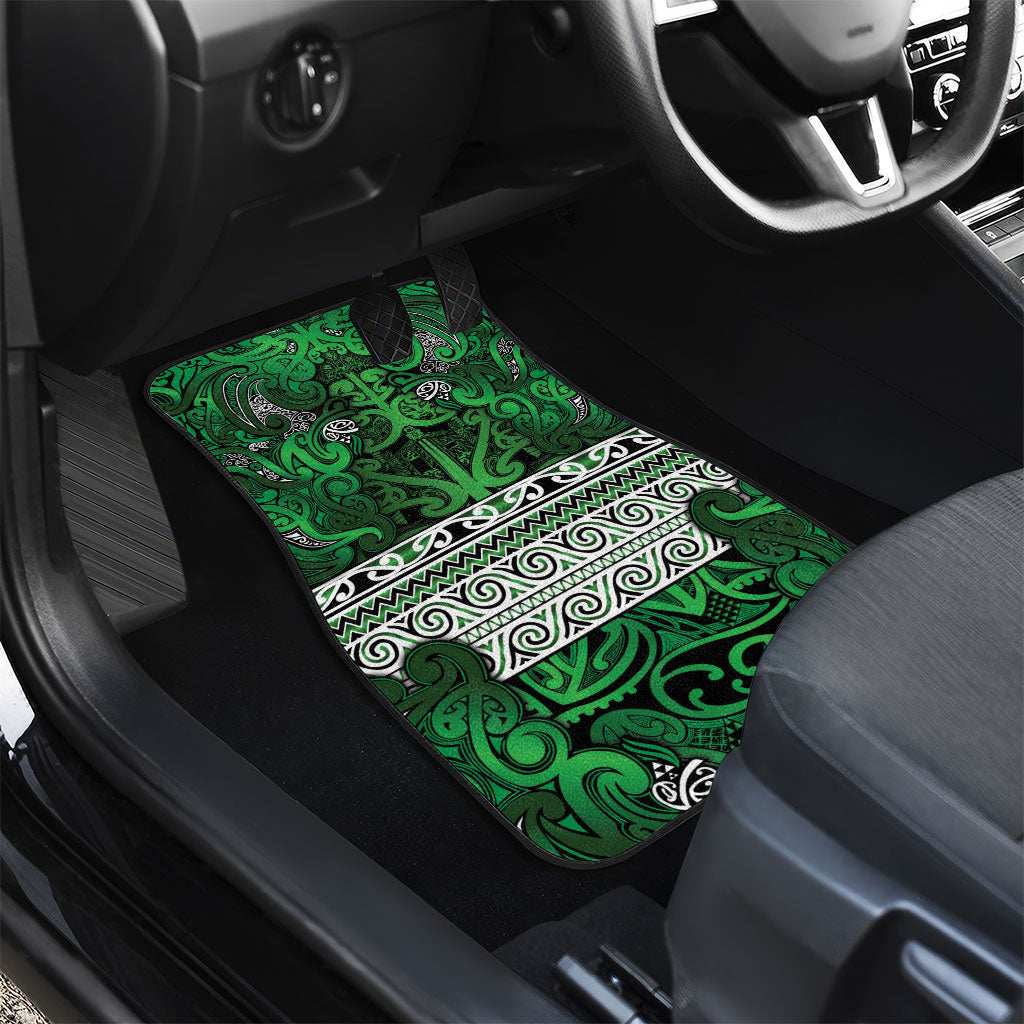 Aotearoa Iwi Ngati Maniapoto Car Mats Maori Wharenui House Tribal Pattern LT9 - Polynesian Pride