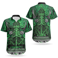 Aotearoa Iwi Ngati Maniapoto Couples Matching Long Sleeve Bodycon Dress and Hawaiian Shirt Maori Wharenui House Tribal Pattern LT9 - Polynesian Pride