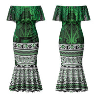 Aotearoa Iwi Ngati Maniapoto Couples Matching Mermaid Dress and Hawaiian Shirt Maori Wharenui House Tribal Pattern LT9 - Polynesian Pride