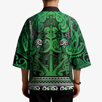 Aotearoa Iwi Ngati Maniapoto Kimono Maori Wharenui House Tribal Pattern LT9 - Polynesian Pride