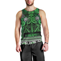 Aotearoa Iwi Ngati Maniapoto Men Tank Top Maori Wharenui House Tribal Pattern LT9 - Polynesian Pride