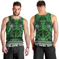 Aotearoa Iwi Ngati Maniapoto Men Tank Top Maori Wharenui House Tribal Pattern LT9 - Polynesian Pride