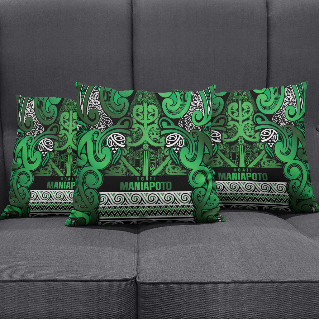 Aotearoa Iwi Ngati Maniapoto Pillow Cover Maori Wharenui House Tribal Pattern LT9 - Polynesian Pride