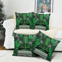 Aotearoa Iwi Ngati Maniapoto Pillow Cover Maori Wharenui House Tribal Pattern LT9 - Polynesian Pride