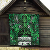 Aotearoa Iwi Ngati Maniapoto Quilt Maori Wharenui House Tribal Pattern LT9 - Polynesian Pride