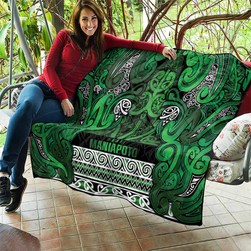 Aotearoa Iwi Ngati Maniapoto Quilt Maori Wharenui House Tribal Pattern LT9 - Polynesian Pride