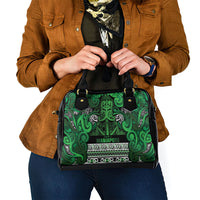 Aotearoa Iwi Ngati Maniapoto Shoulder Handbag Maori Wharenui House Tribal Pattern LT9 - Polynesian Pride