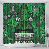 Aotearoa Iwi Ngati Maniapoto Shower Curtain Maori Wharenui House Tribal Pattern LT9 - Polynesian Pride