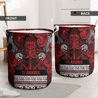 Aotearoa Iwi Te Arawa Laundry Basket Maori Wharenui House Tribal Pattern LT9 - Polynesian Pride