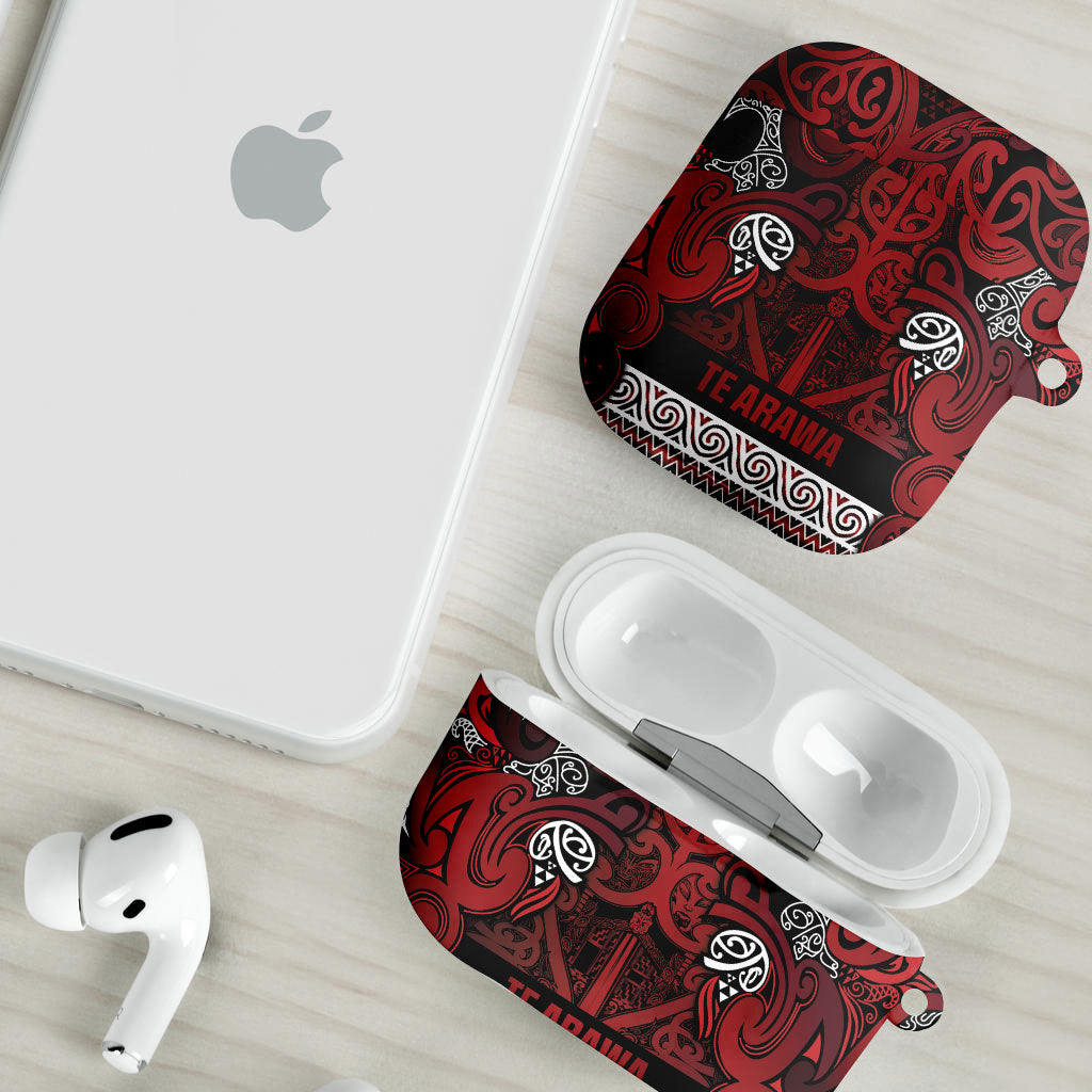 Aotearoa Iwi Te Arawa AirPods Case Maori Wharenui House Tribal Pattern LT9 - Polynesian Pride
