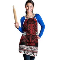 Aotearoa Iwi Te Arawa Apron Maori Wharenui House Tribal Pattern LT9 - Polynesian Pride