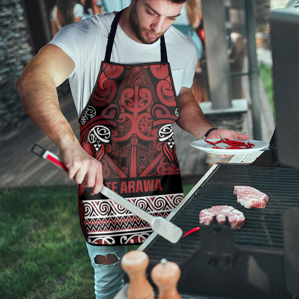 Aotearoa Iwi Te Arawa Apron Maori Wharenui House Tribal Pattern LT9 - Polynesian Pride