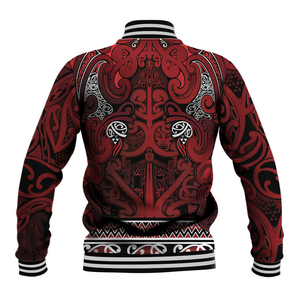 Aotearoa Iwi Te Arawa Baseball Jacket Maori Wharenui House Tribal Pattern LT9 - Polynesian Pride