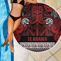 Aotearoa Iwi Te Arawa Beach Blanket Maori Wharenui House Tribal Pattern LT9 - Polynesian Pride