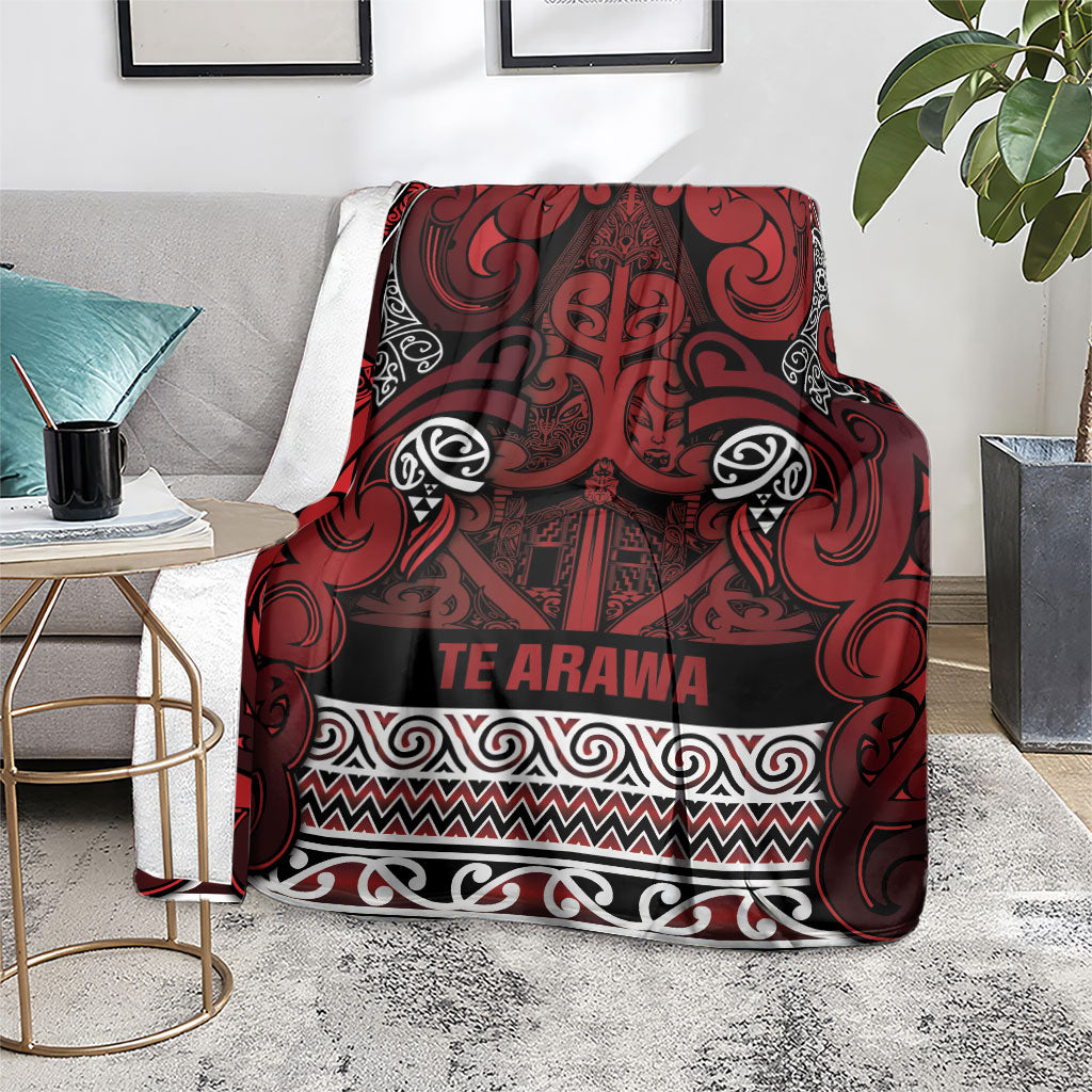 Aotearoa Iwi Te Arawa Blanket Maori Wharenui House Tribal Pattern LT9 - Polynesian Pride