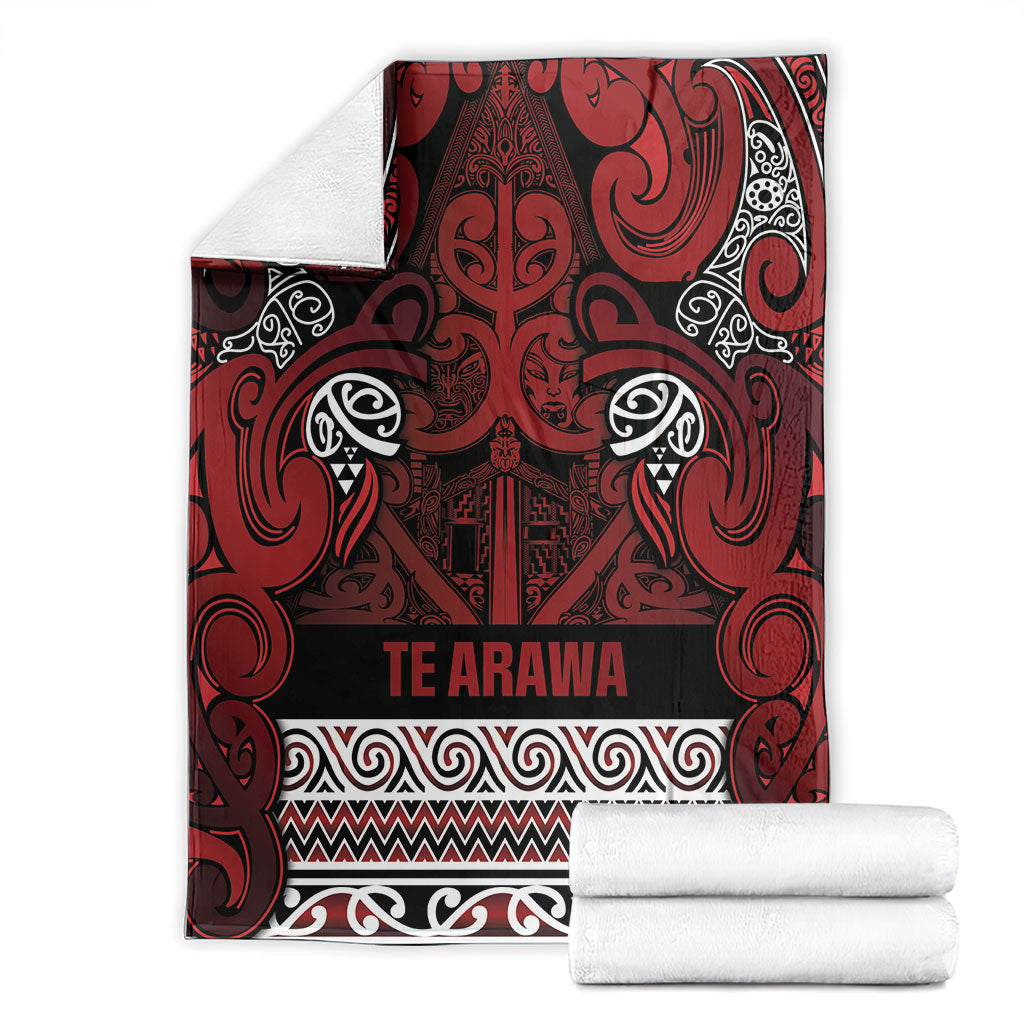 Aotearoa Iwi Te Arawa Blanket Maori Wharenui House Tribal Pattern LT9 - Polynesian Pride