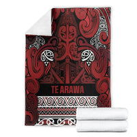 Aotearoa Iwi Te Arawa Blanket Maori Wharenui House Tribal Pattern LT9 - Polynesian Pride